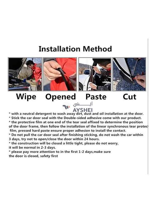 Generic 5M D-Shape Car Door Window Trim Edge Hollow Seal Strip Rubber Weatherstrip