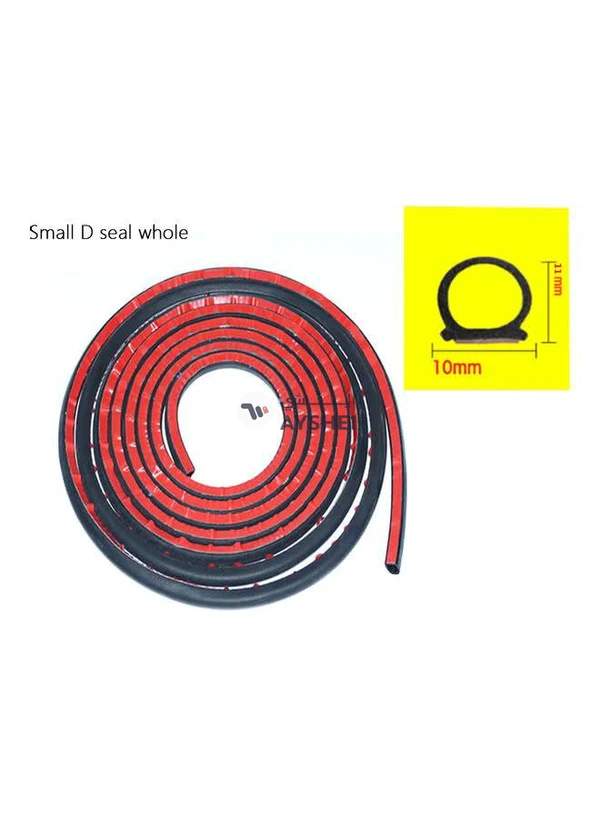 Generic 5M D-Shape Car Door Window Trim Edge Hollow Seal Strip Rubber Weatherstrip