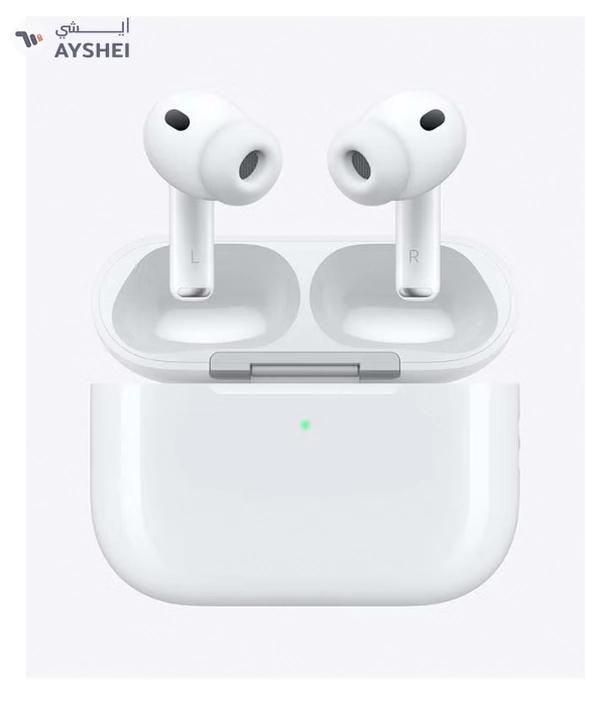 Apple AirPods Pro 3 Wireless Earbuds, Bluetooth Headphones, Active Noise Cancellation, Hearing Test, Hearing Aid,Hearing Protection features, Heart rate sensing during workouts, Live Translation, High-Fidelity Sound, H2 Chip, USB-C Charging - White