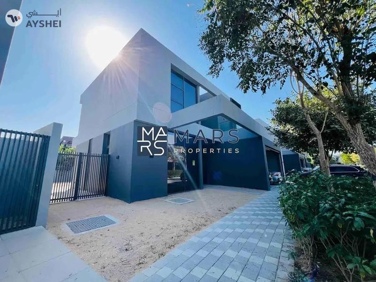 4badroom villa with pool available for rent in masaar-0-landscape