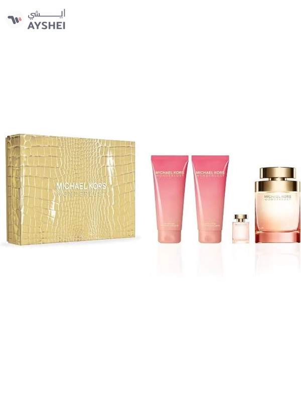 Michael Kors Wonderlust Natural Eau De Parfum Spray 4-Pieces Gift Set for Women