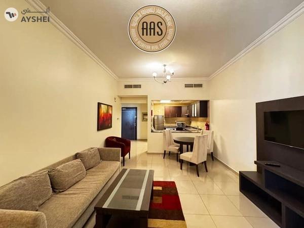 Fully furnished 1bhk//rent75k//semi close kitchen//with all amenities arjan dubai
