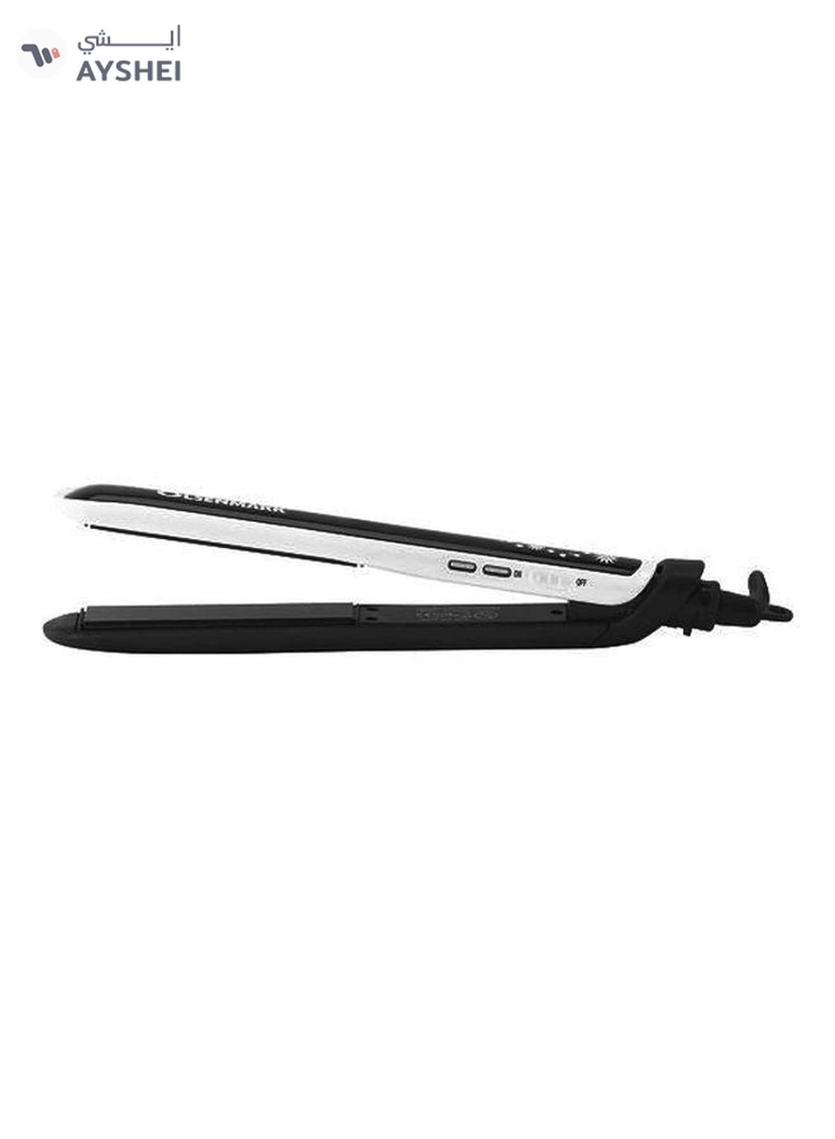 Olsenmark Hair Straightener With Ceramic Coated Plate Black/White-0-0
