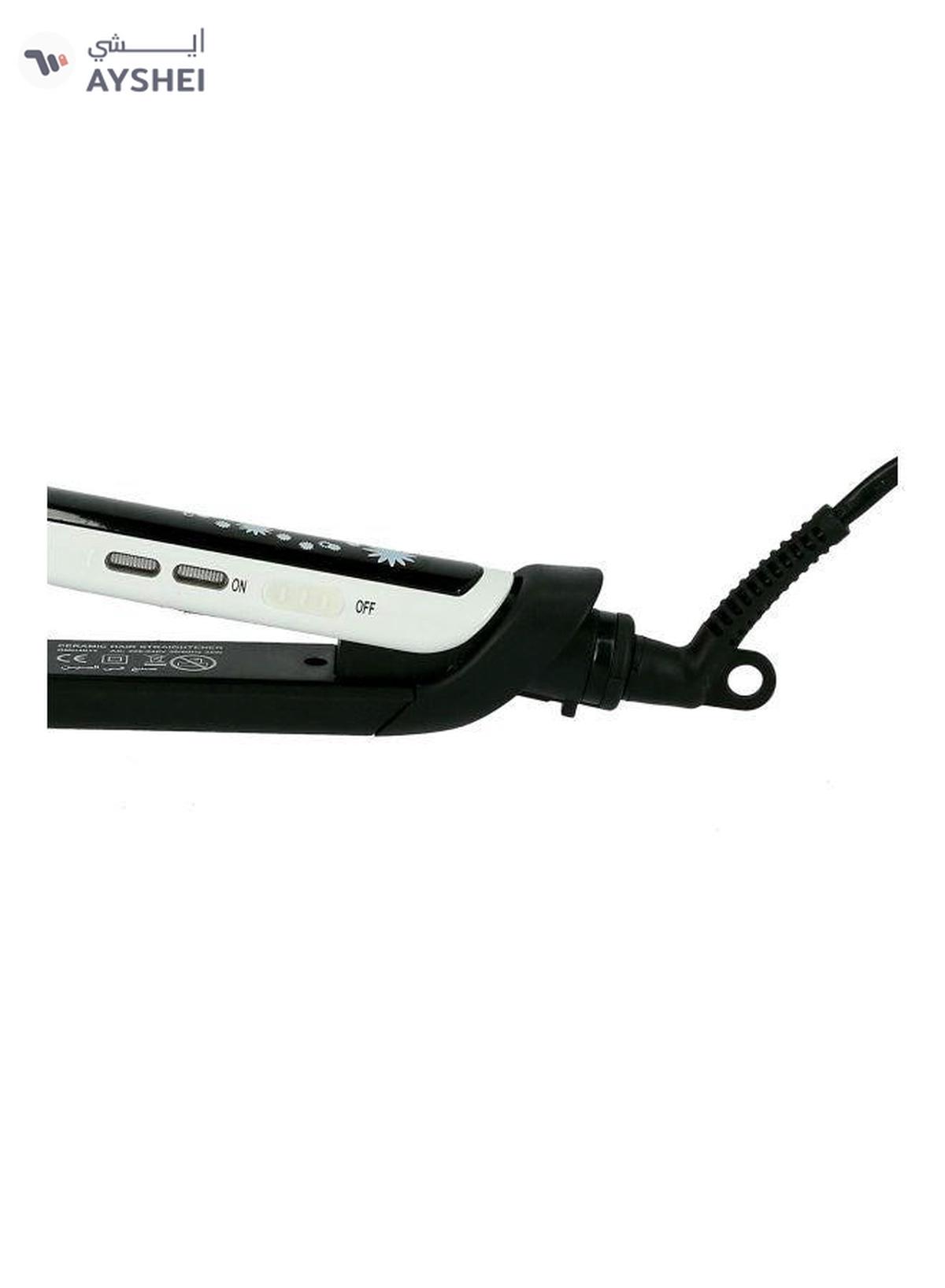 Olsenmark Hair Straightener With Ceramic Coated Plate Black/White-1-portrait