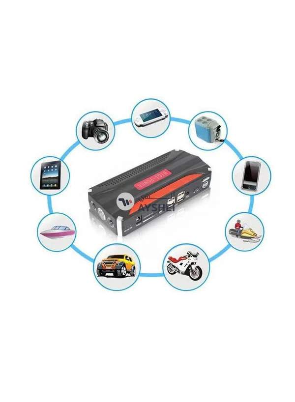 High Power Car Air Compressor With Jump Starter Kit
