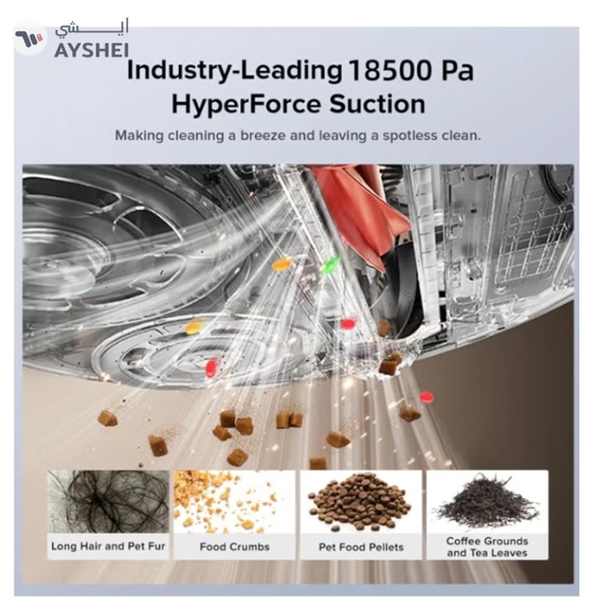 Roborock Qrevo C Pro Robot Vacuum and Mop, 18,500Pa Suction, Dual Zero-Tangling, FlexiArm Side Brush, Hot Water Mop Washing & Warm Air Drying, Self-Emptying&Refilling, Smart Obstacle Avoidance White-4-4