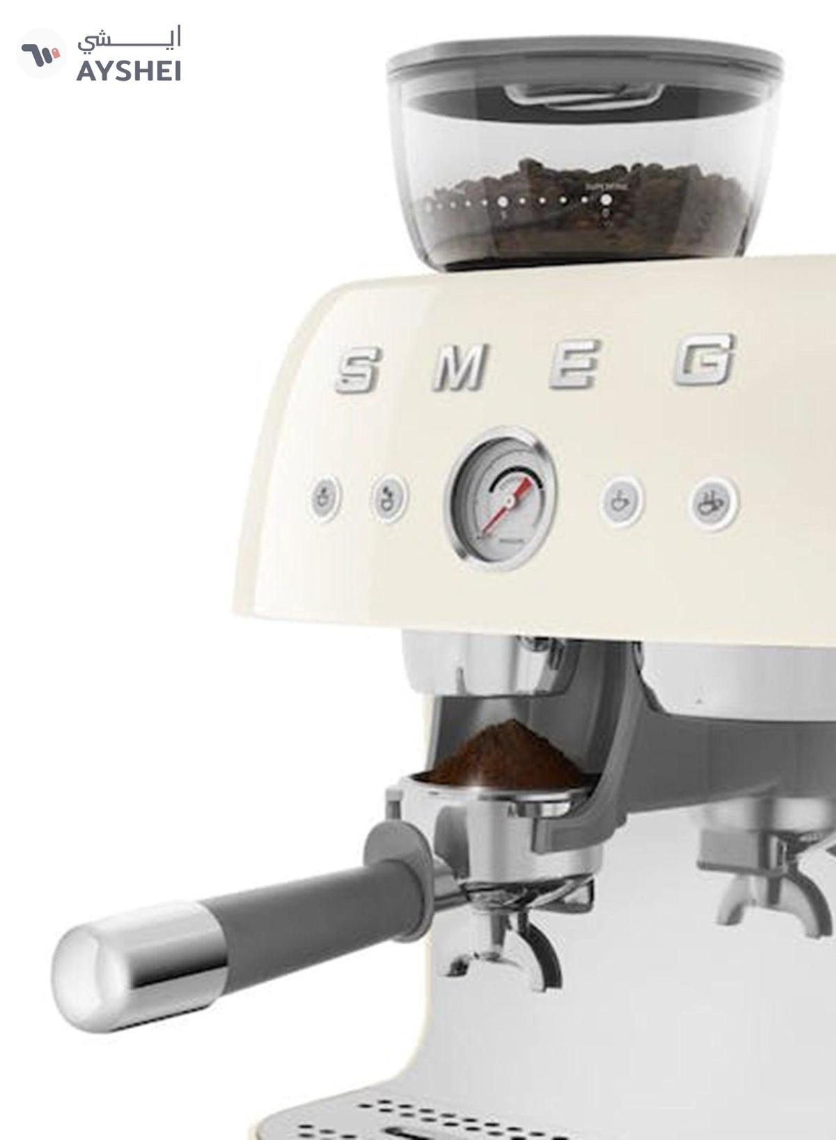 smeg ‘50’s Style’ Coffee Machine with Built in Grinder 1350-1650 Watt 0.01 L 1650 W Cream-3-3