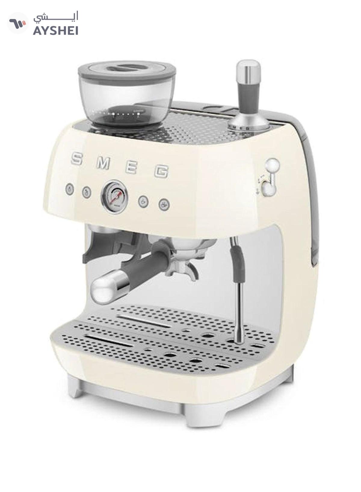 smeg ‘50’s Style’ Coffee Machine with Built in Grinder 1350-1650 Watt 0.01 L 1650 W Cream-5-5