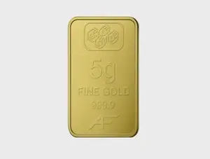 24K Gold Bar 5 gram Gold Bar Al Fardan UAE (999.9% Pure Gold) - Variable Design