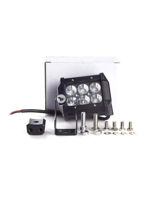 Sharpdo 2-Piece Led Light Bar 18W 4-Inch Flood Driving Fog