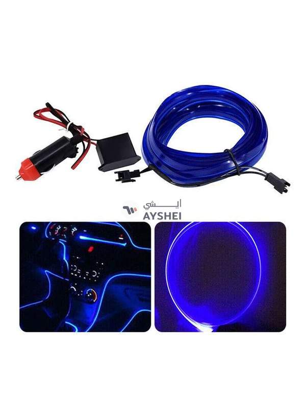 Generic Car Interior Decor Strip EL Wire Cable With Power Inverter Set