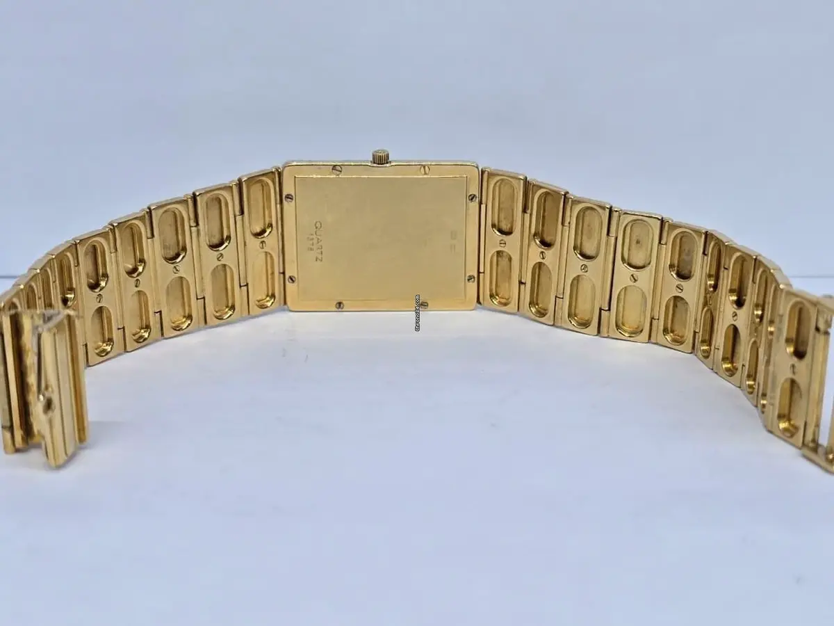 Omega Classic | Full Yellow Gold Vintage Bezel Diamond with White Dial | Used (Fair) | Year of production 2000 (Approximation) | No original box | No original papers-6-6