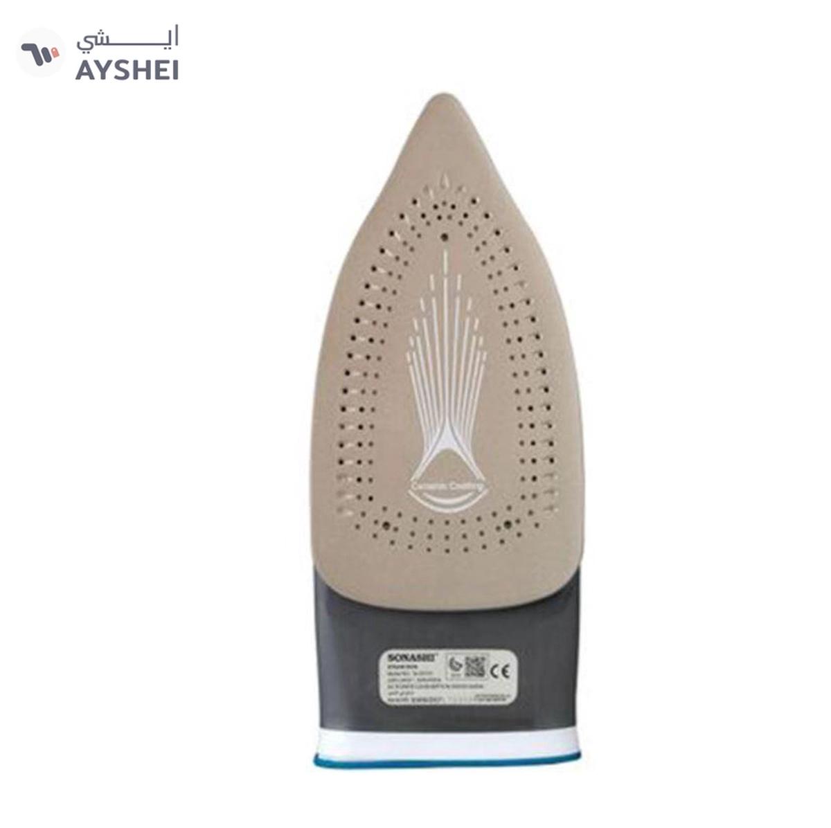 Sonashi Electric Steam Iron with Ceramic Soleplate/Anti-Drip/Anti-Calc/Auto Shut-Off-2-2