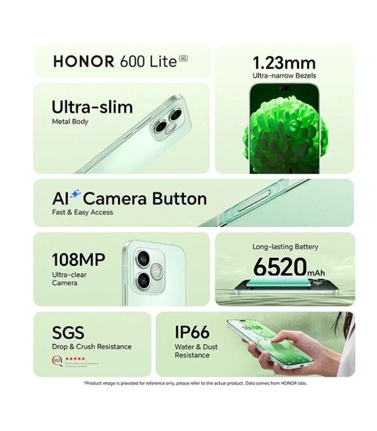 Honor 600 Lite Dual SIM 5G Velvet Grey 8GB RAM 256GB -4-4