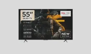 TCL Television 55 Inch Smart TV 4K QLED Colorful Quantum Crystal HDR 10+ Gaming Google TV, 144Hz Native Refresh Rate, ONKYO 2.1 Hi-Fi, Dolby Atmos, MEMC, Game Master, (2025 Model) 55P8K Black