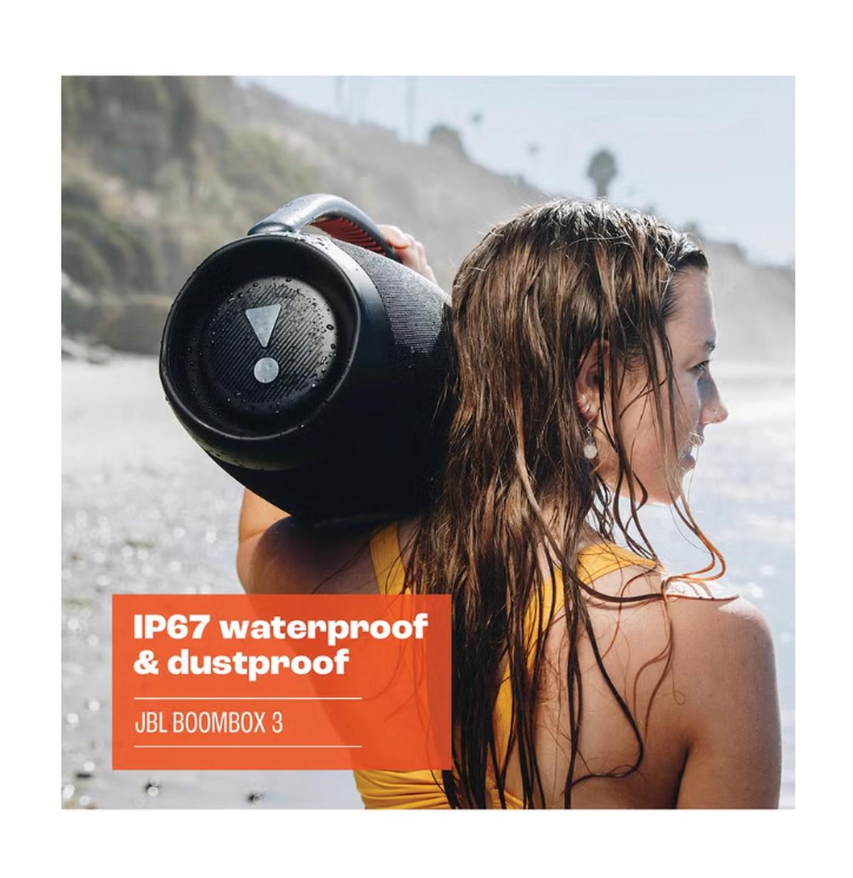 JBL Boombox 3 Portable Speaker With Massive Signature Pro Sound Black-6-6