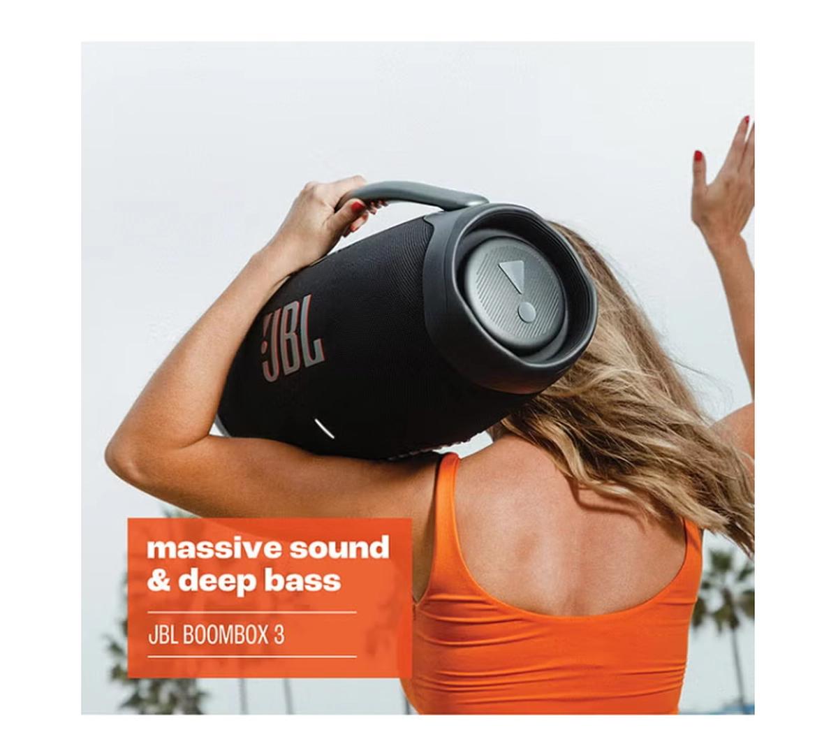 JBL Boombox 3 Portable Speaker With Massive Signature Pro Sound Black-2-2