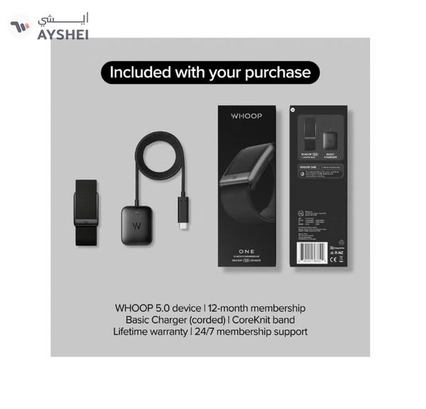 Whoop One – 12-Month Membership – 5.0 Health and Fitness Wearable