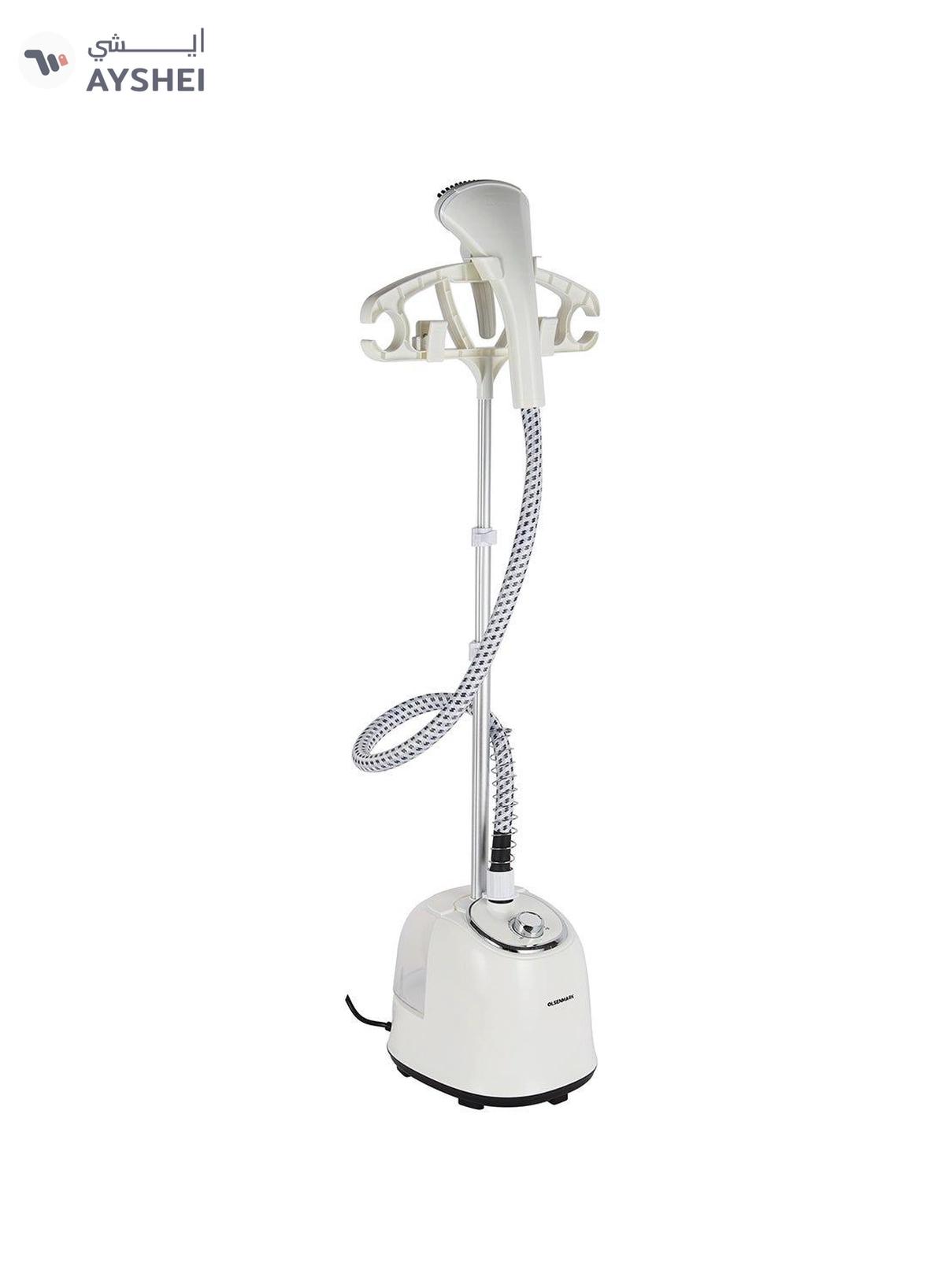 Olsenmark Garment Steamer, 1.6 liter Water Tank Capacity, Suitable for All Kinds of Fabric-1-1