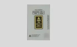 Auriz Minting 20gm 24K Gold Bar - Variable Design