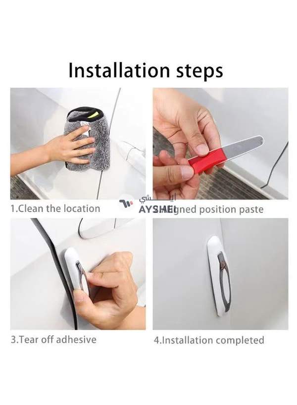 Generic 4-Piece Anti-Collision Car Door Protection Sticker