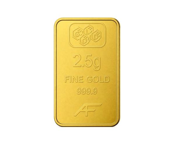 24K Gold Bar 2.5 gram Gold Bar Al Fardan UAE (999.9% Pure Gold) - Variable Design