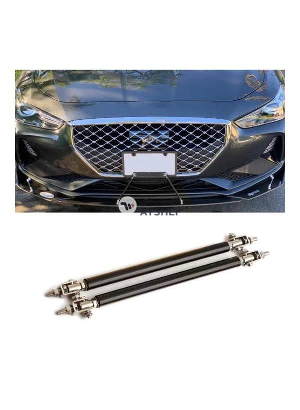 Generic 2-Piece Adjustable Front Bumper Lip Splitter Strut Tie Bar Support Rod