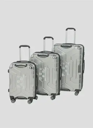 British Tourister British Tourister 3-Piece ABS Hard Shell Luggage Set (20/24/28 Inch) with Expandable Layer – Lightweight Suitcases with Spinner Wheels, Aluminium Trolley – Travel Trolley Bag Set