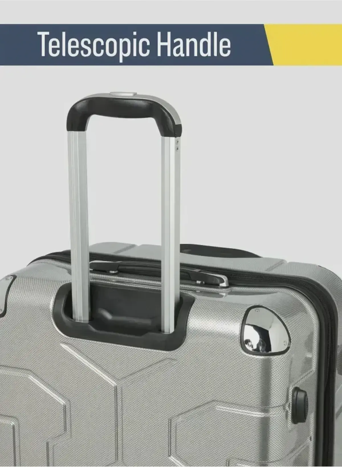 British Tourister British Tourister 3-Piece ABS Hard Shell Luggage Set (20/24/28 Inch) with Expandable Layer – Lightweight Suitcases with Spinner Wheels, Aluminium Trolley – Travel Trolley Bag Set-6-6