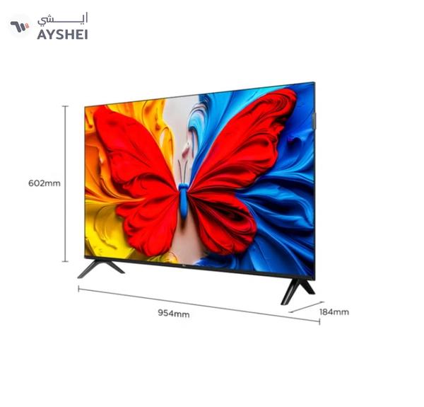 TCL 43 Inch Smart TV QLED HDR 10 Google TV, Dolby Audio, Game Mode, Multiple Eye Care with Slim Design, 60Hz, (2025 Model), 43S5K Black