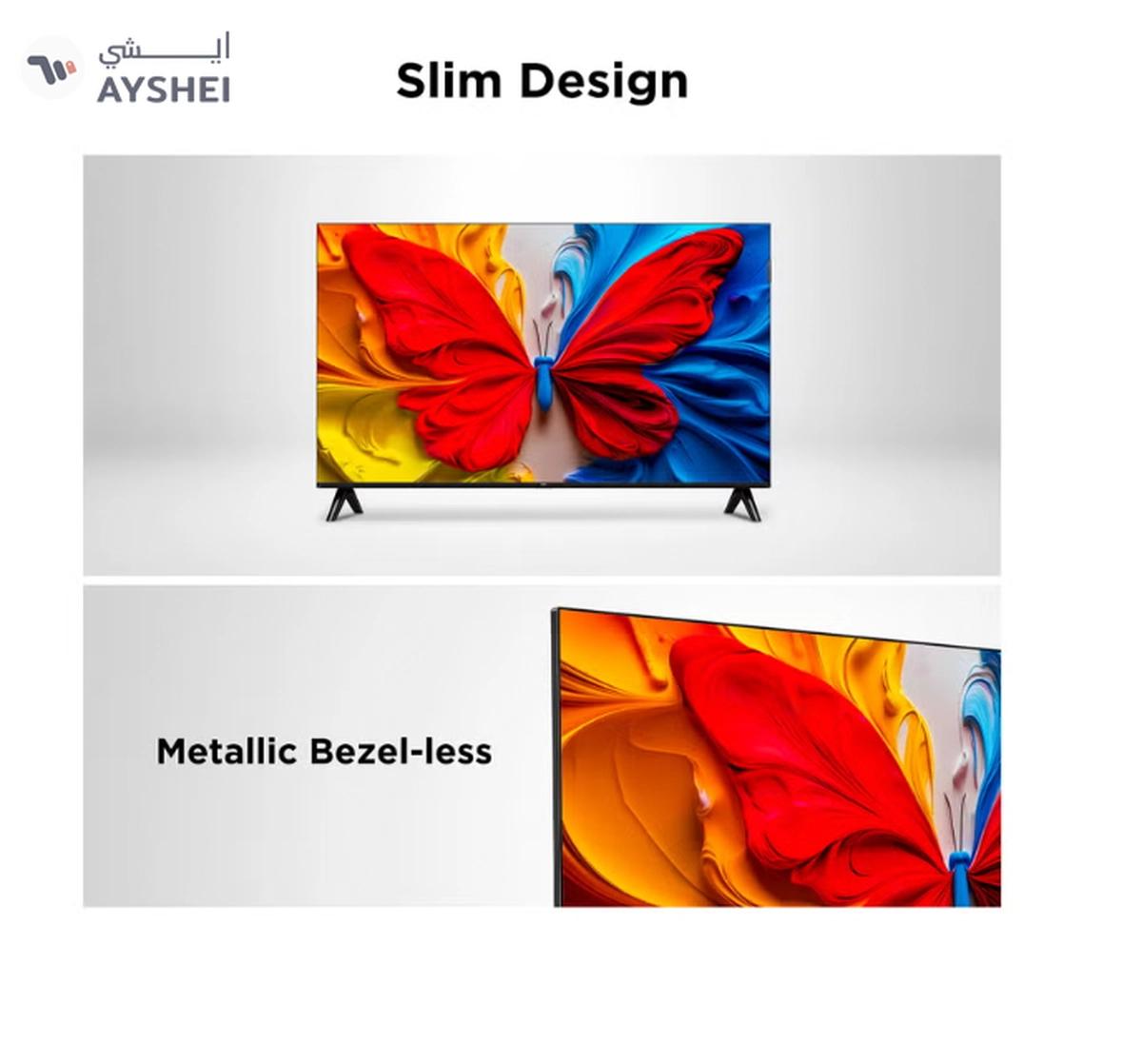 TCL 43 Inch Smart TV QLED HDR 10 Google TV, Dolby Audio, Game Mode, Multiple Eye Care with Slim Design, 60Hz, (2025 Model), 43S5K Black-5-5