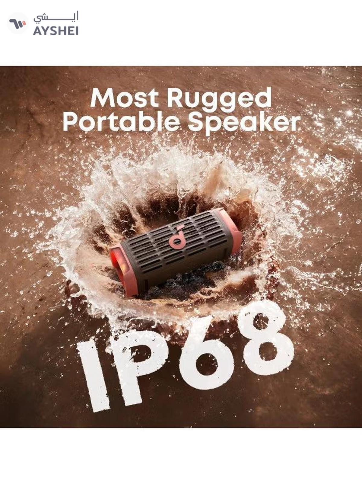 Soundcore Ultra Deep Bass Sound Waterproof Rugged Outdoor Portable Wireless Speaker-5-5