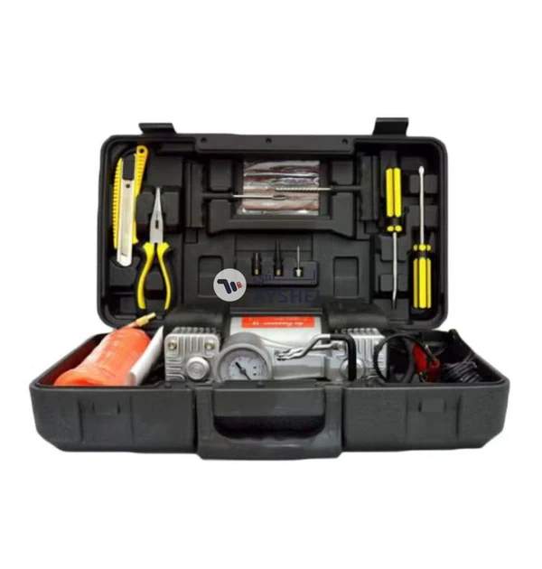 Camel 2-Cylinder Air Compressor With Plastic Tool Box