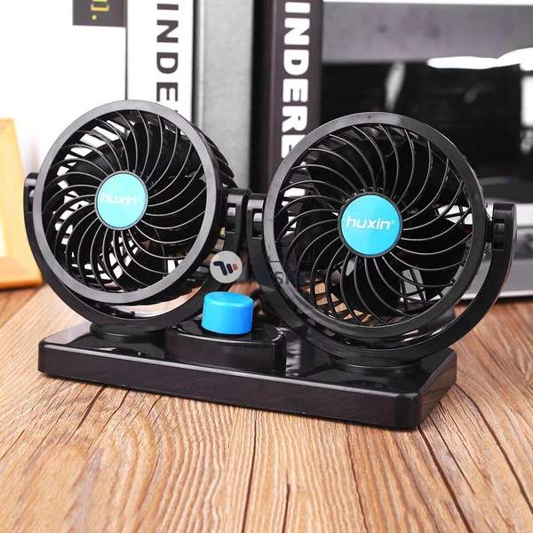 Generic Double Head 360° Rotating Cooling Fan