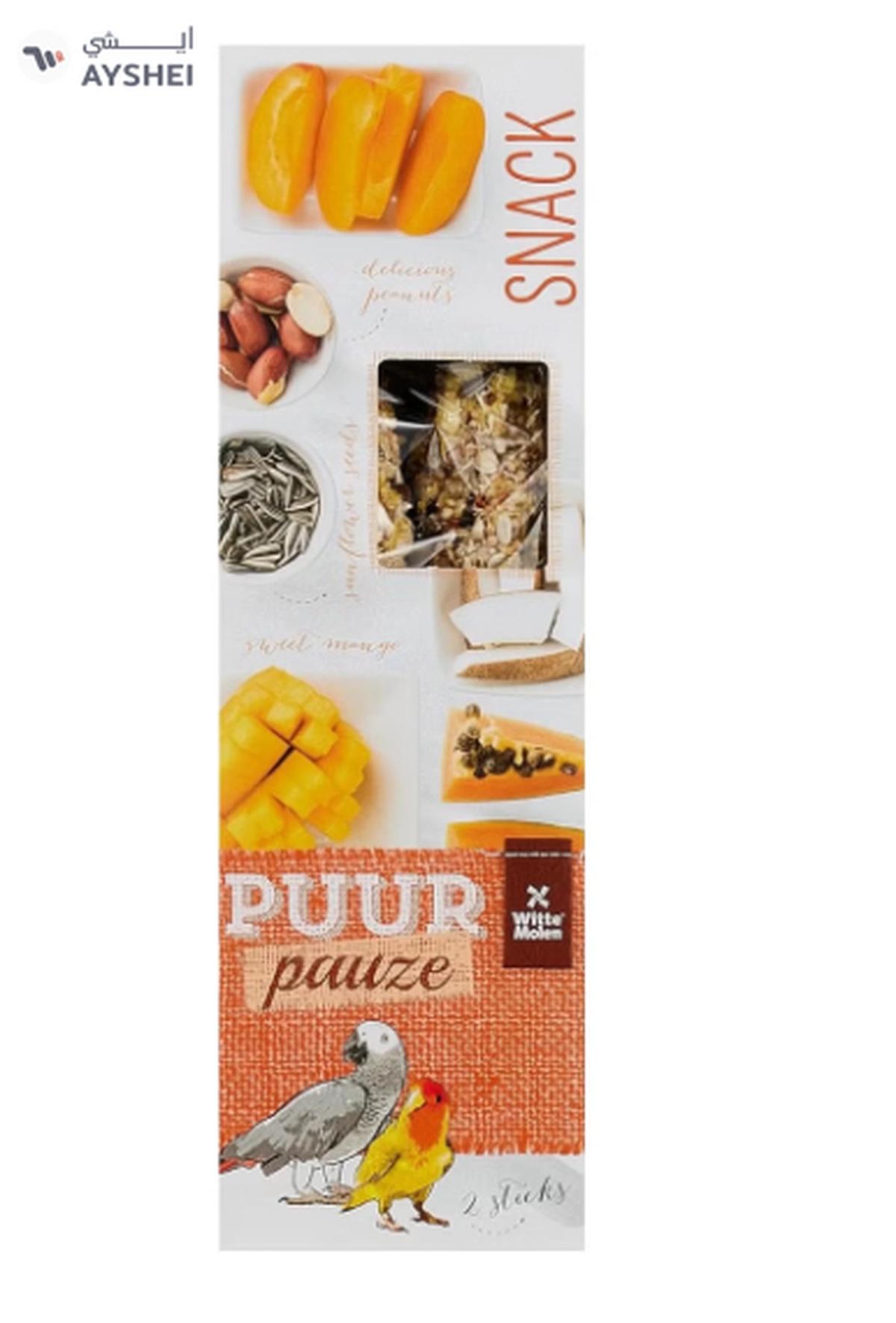 Witte Molen Puur Pauze Sticks Lovebird & Parr Pap & Coco Weight - 140g-0-0