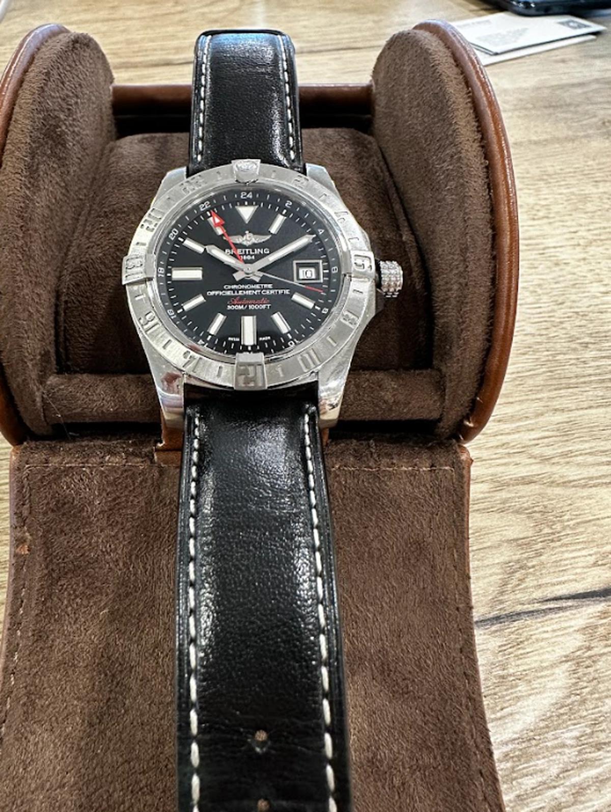 Breitling Avenger II GMT steel automatic men's watch A32390-0-portrait