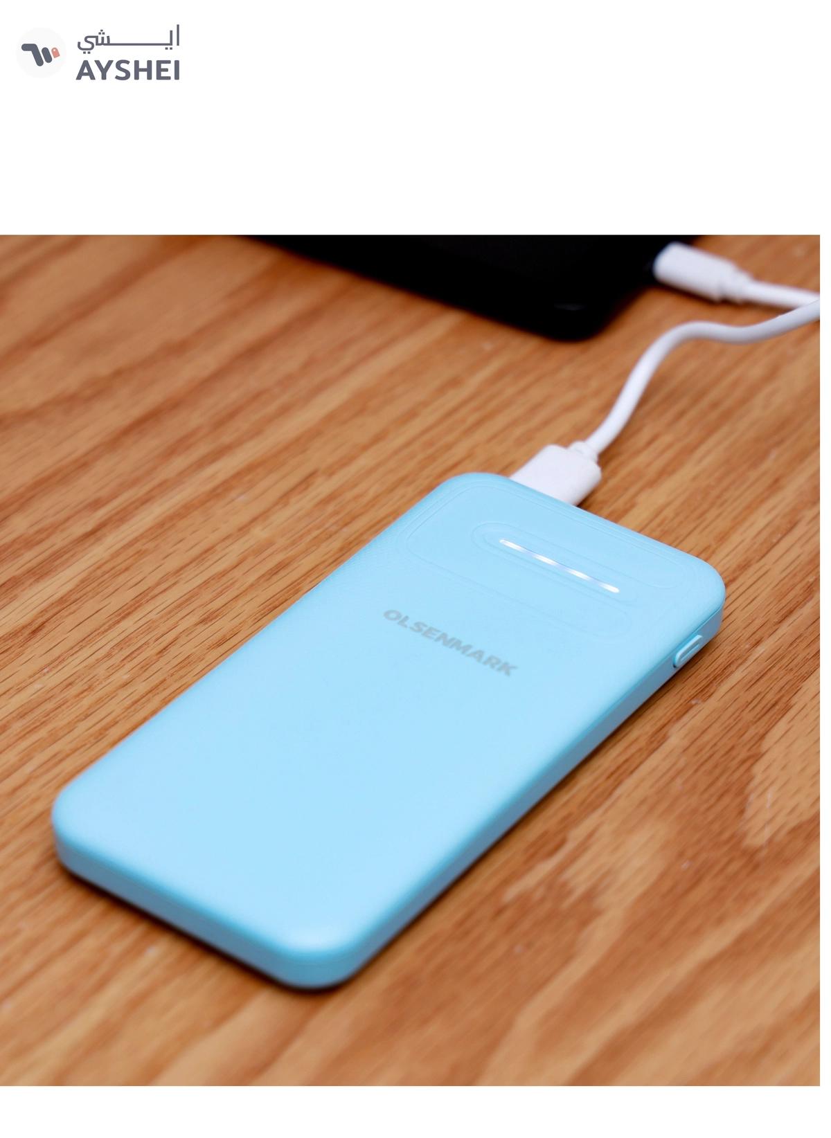 Olsenmark OMPB1820 Power Bank- 10000mAh Quick charge Battery | Indicator Light | 2 USB Ports-1-portrait