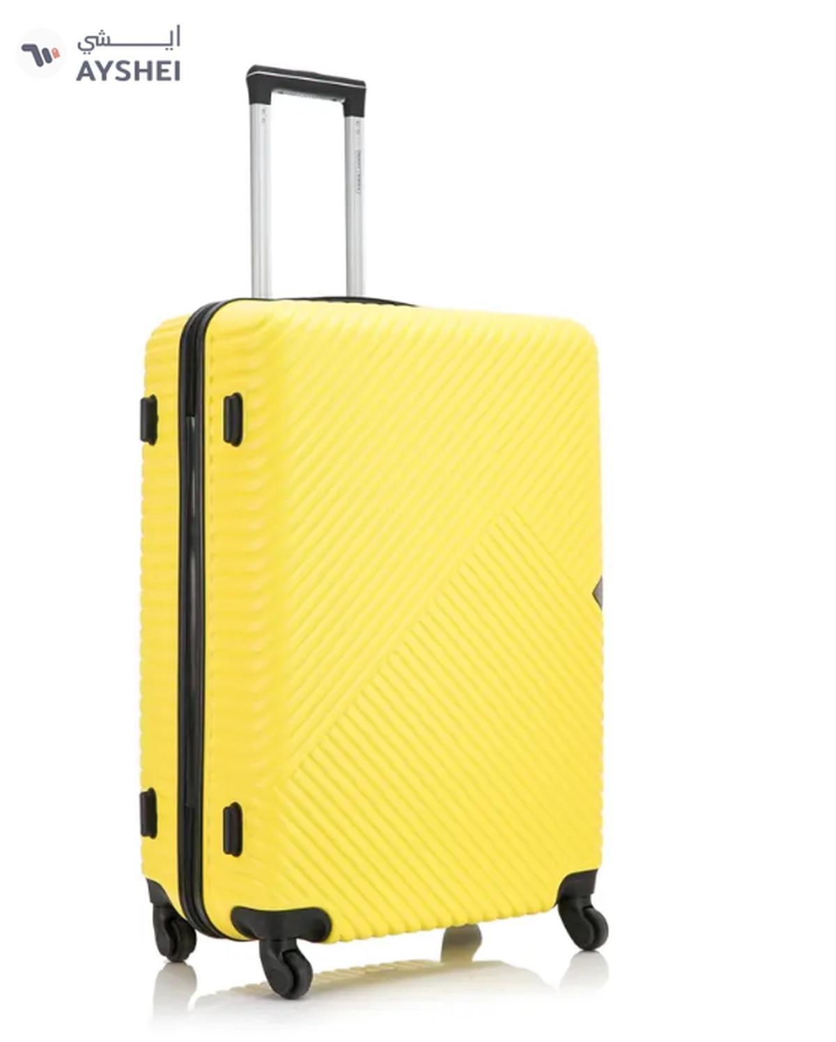 Para John Parajohn Pjtr3174 3 Pcs (20",24",28") 4 Wheels Trolley Luggage Set, Yellow-1-1