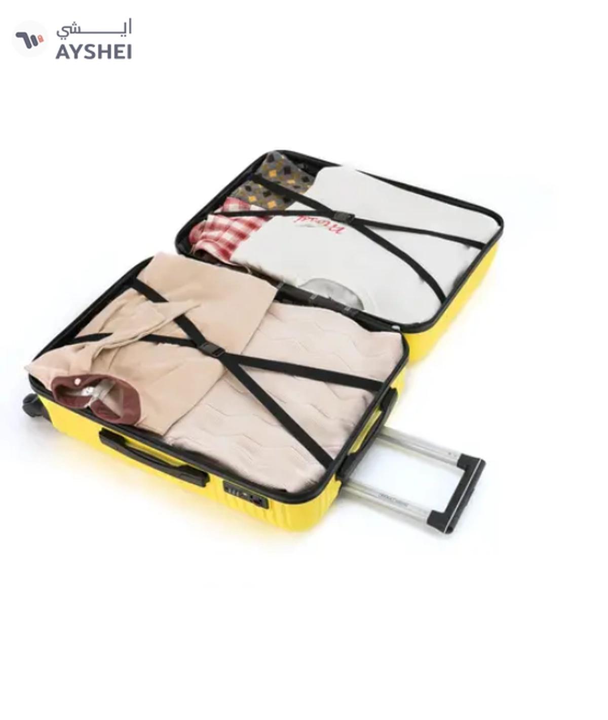 Para John Parajohn Pjtr3174 3 Pcs (20",24",28") 4 Wheels Trolley Luggage Set, Yellow-3-3