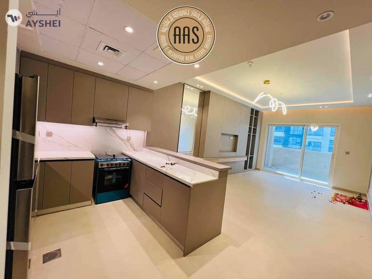 new 1bhk / apartment with kitchen appliances and Specious balcny in Arjan / ready to move / 80k AED-5-5