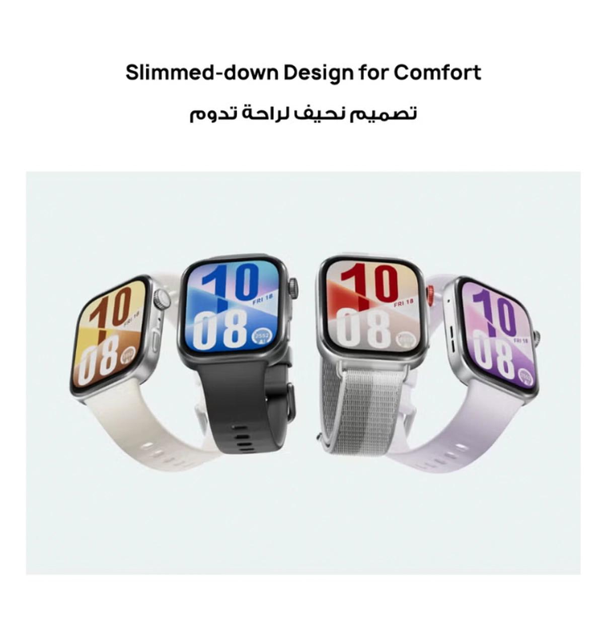 HUAWEI Watch FIT4 Smart Watch, 1.82” Display, 100+ Sports modes, Fitness and Sleep Tracker, Heart Rate Monitor, Emotional Wellbeing Assistant, up to 10-Day Battery Life, iOS & Android White-1-portrait