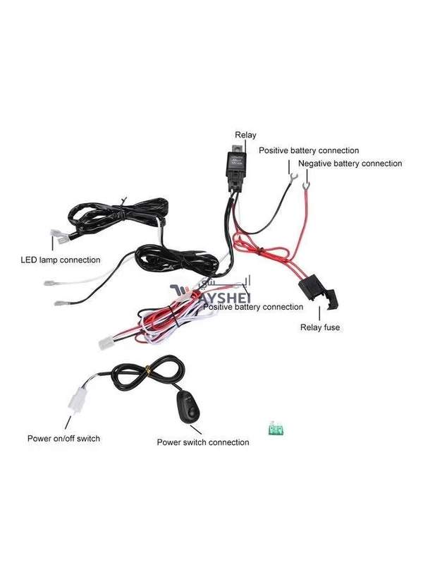 Generic 12V 40A Professional Wiring Harness Kit Loom For LED Work Driving Light Bar With Fuse Relay