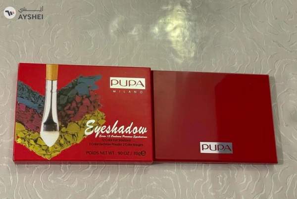 Pupa Milano Eyeshadow Palette 02, 12 Shades Eye Shadows, 2 shades Eyebrow Powder, 2 Shades Powder Blush