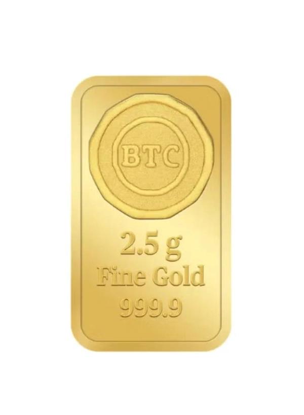 BTC 2.5g Gold Ingot 24K - Variable Design