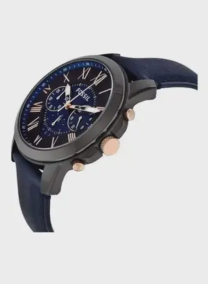 Fossil Men's Grant Water Resistant Analog Watch FS5061 - 43 mm - Blue