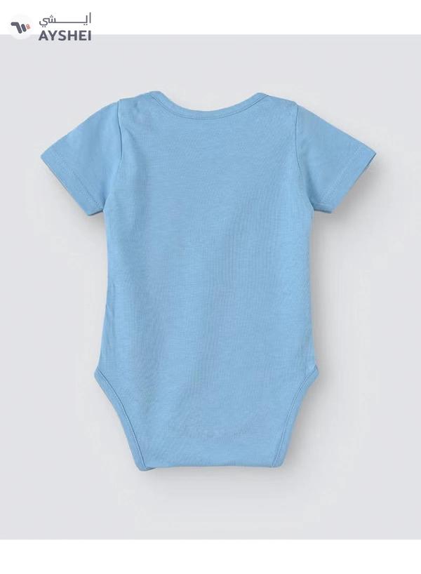 Babyqlo Festive Printed Onesies Sky Blue