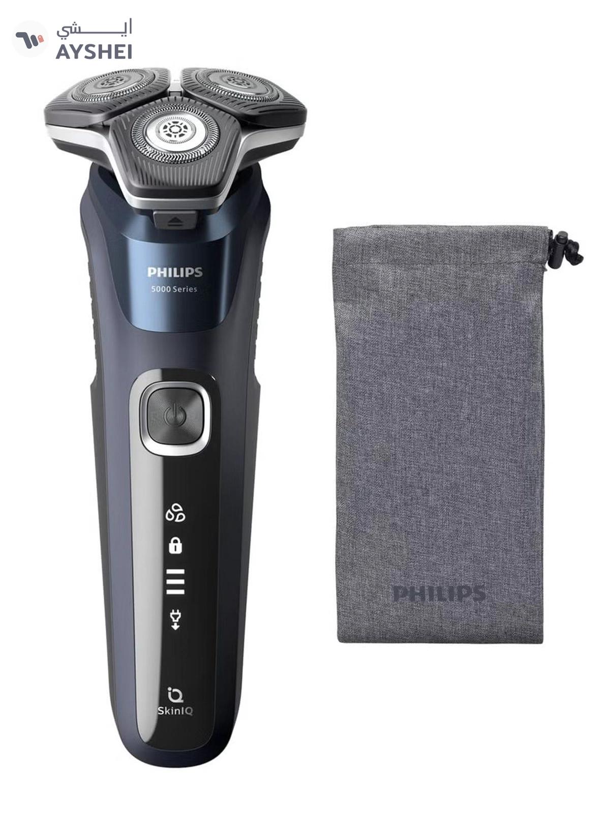 Philips 5000 Series Wet And Dry Electric Shaver With SkinIQ Technology Black-0-portrait