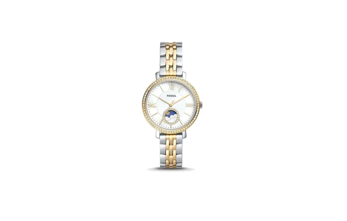 Fossil Women's Jacqueline Round Shape Analog Stainless Steel Wrist Watch ES5166 - 36mm-0-landscape