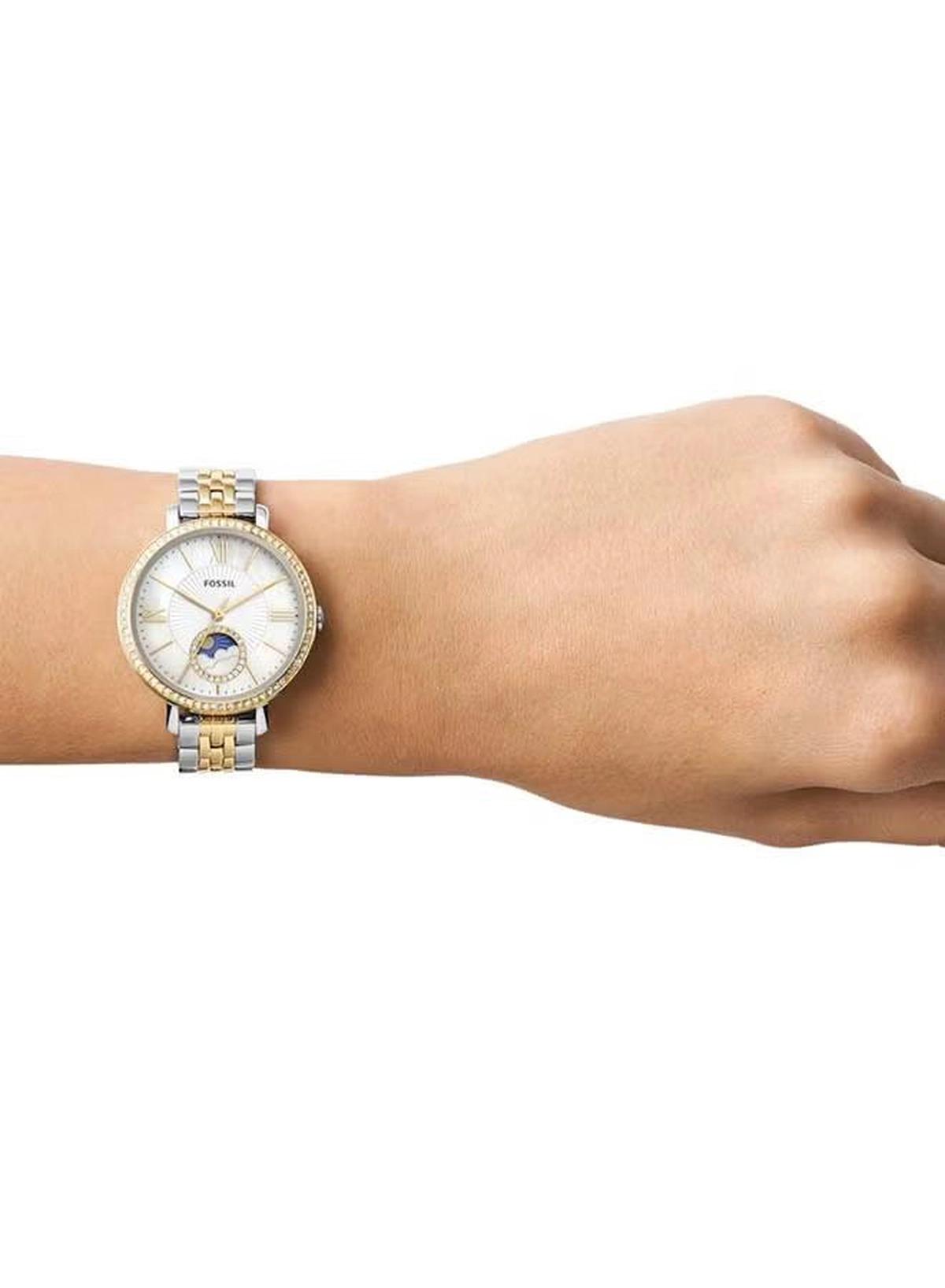 Fossil Women's Jacqueline Round Shape Analog Stainless Steel Wrist Watch ES5166 - 36mm-1-portrait