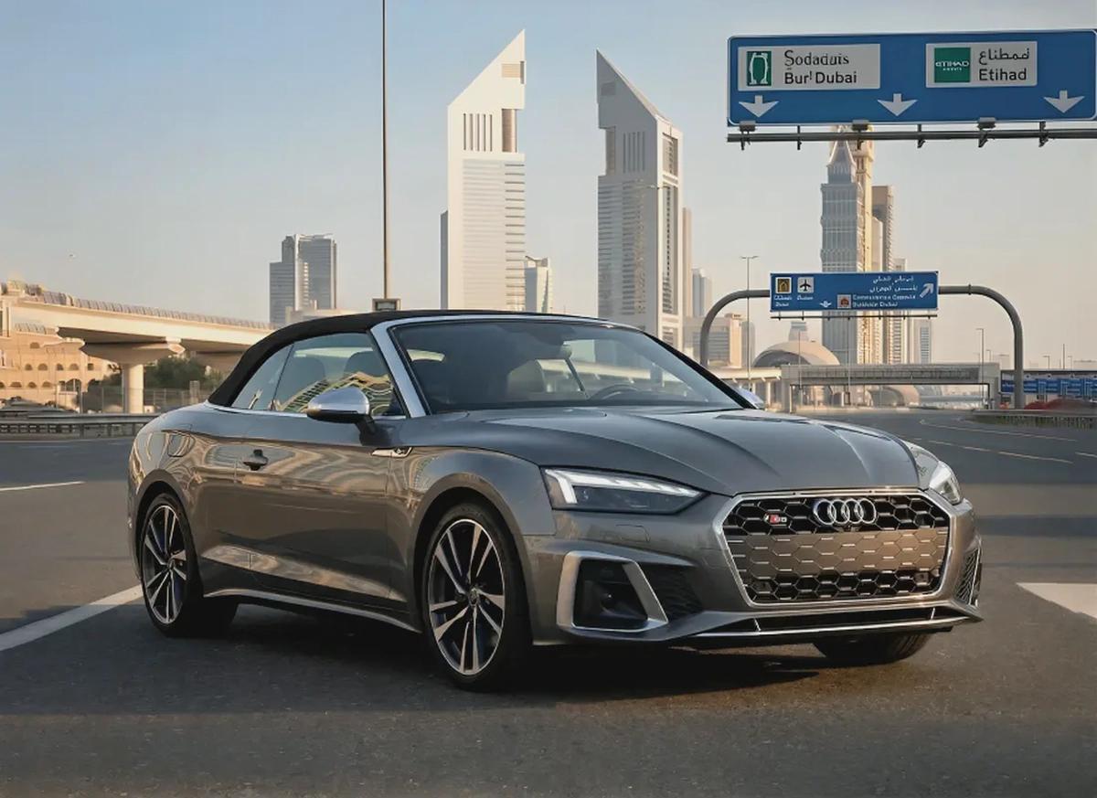 AED 3,400 Monthly No down payment - 2023 Audi S5 3.0 TFSI quattro - American Specs - Convertible-0-0